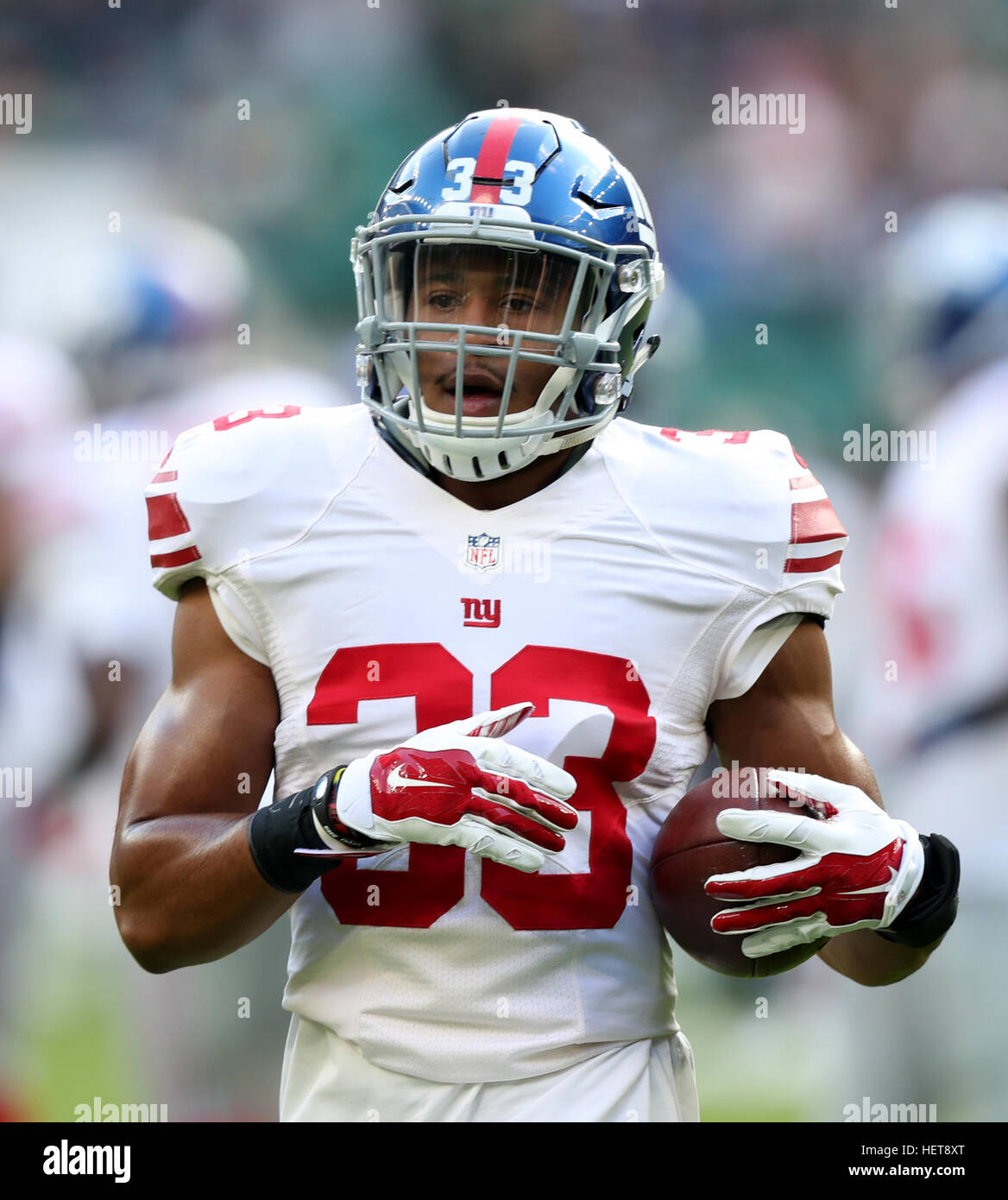Andrew Adams, New York Giants Banque D'Images