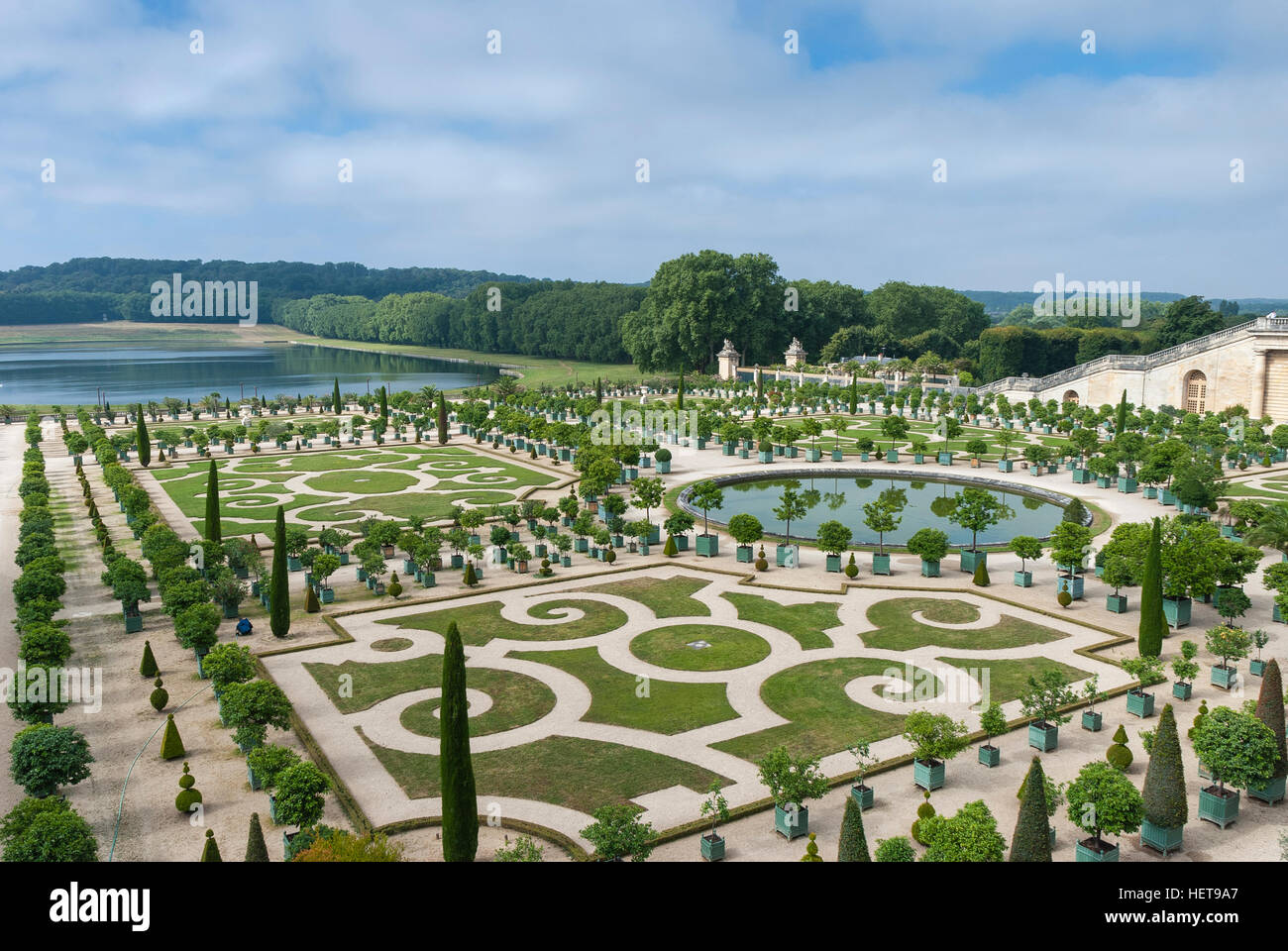 Jardins du Château de Versailles Banque D'Images