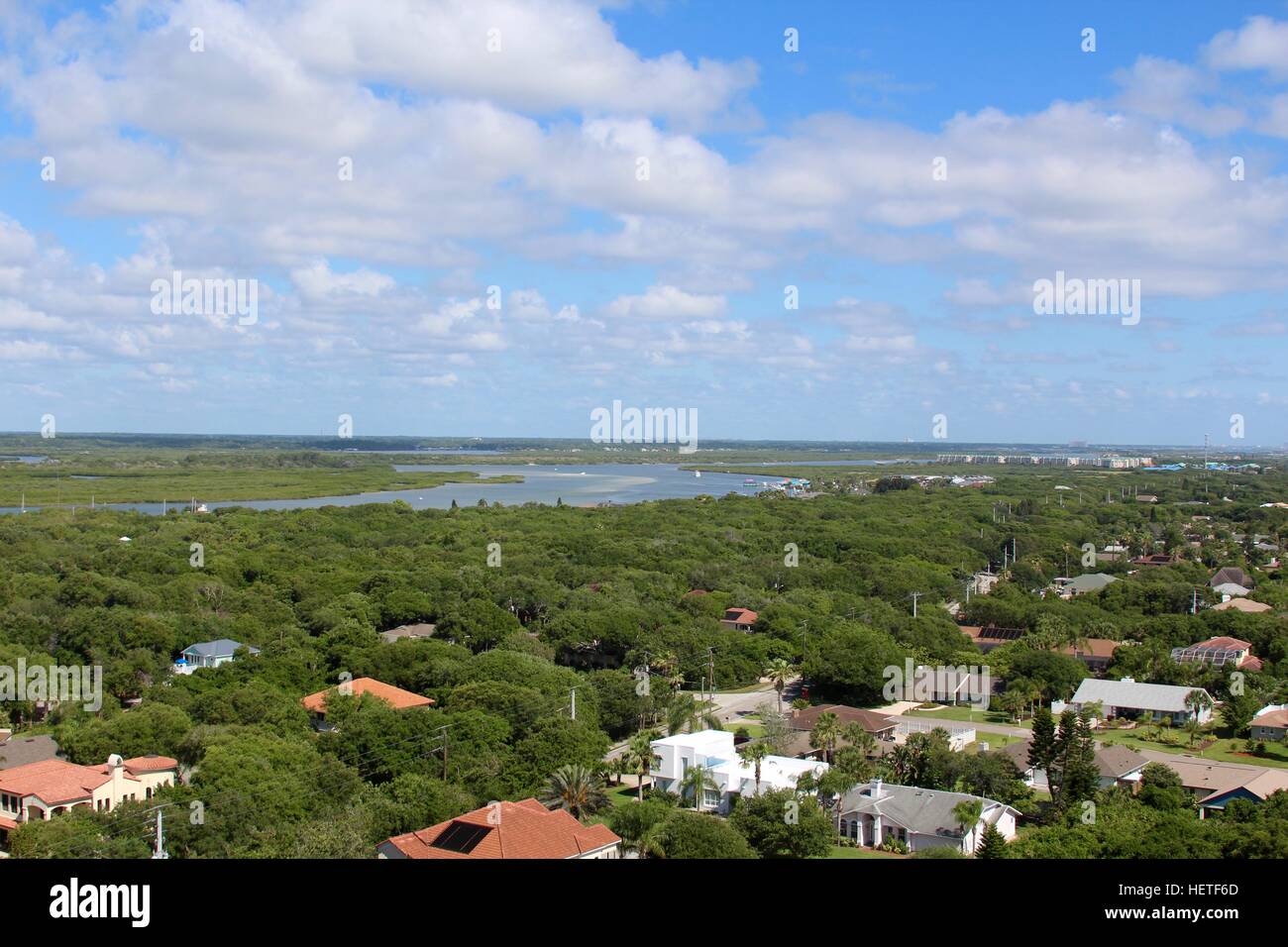 Le paysage tropical de la maison de lumière. Banque D'Images