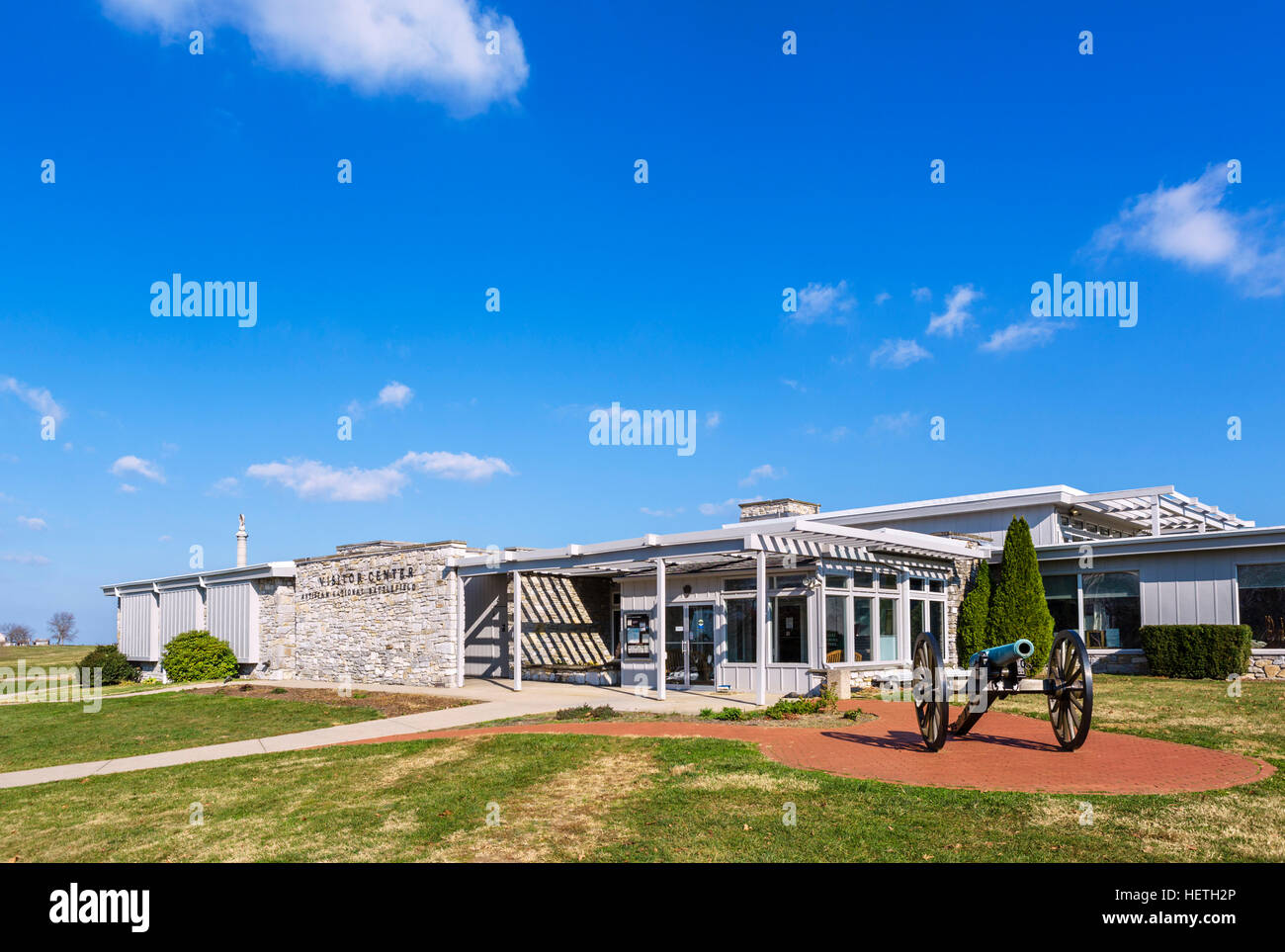 Champ de bataille National d'Antietam Visitor Centre, Sharpsburg, Maryland, États-Unis Banque D'Images