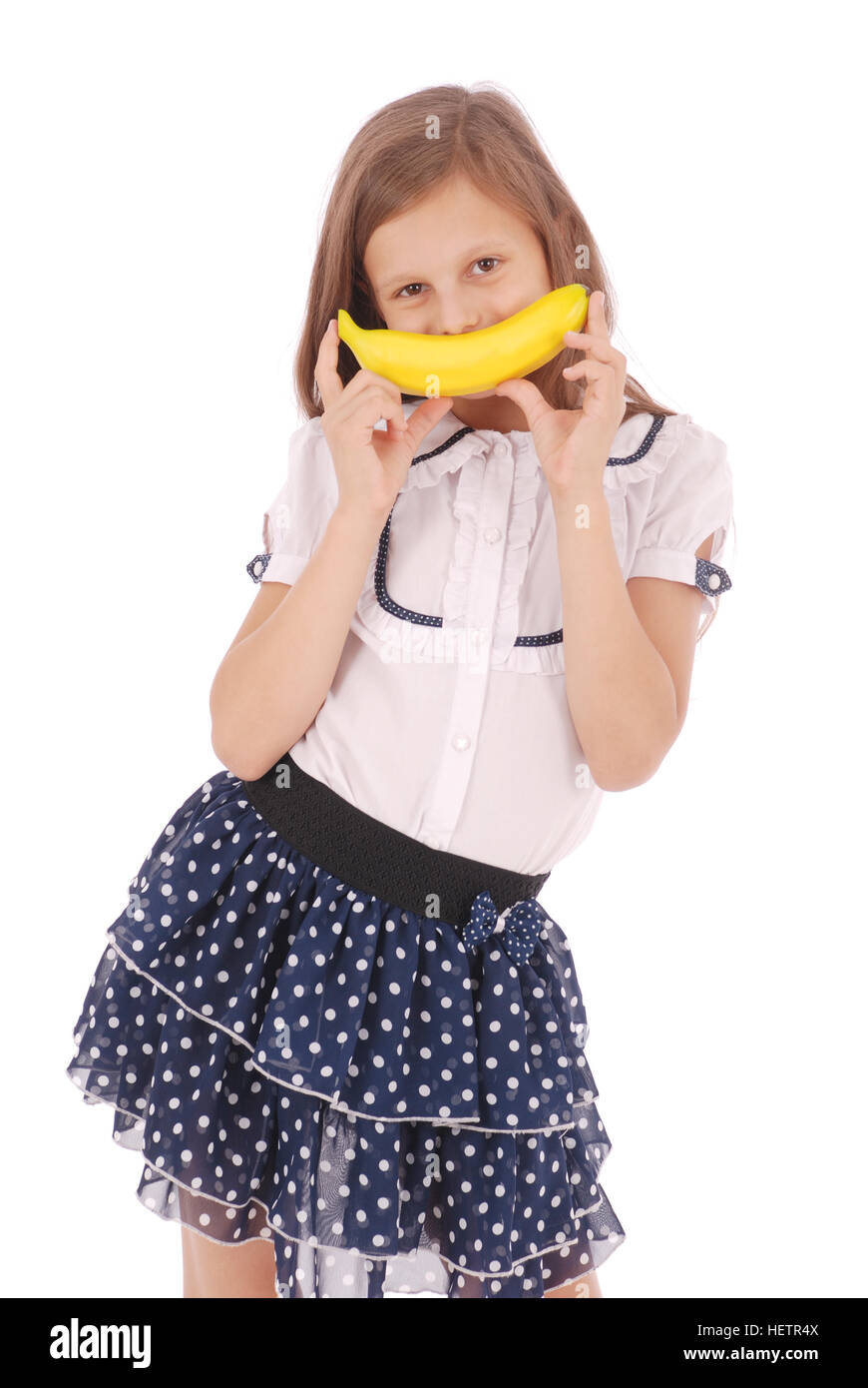 Banane fille Banque de photographies et d images a haute resolution Alamy