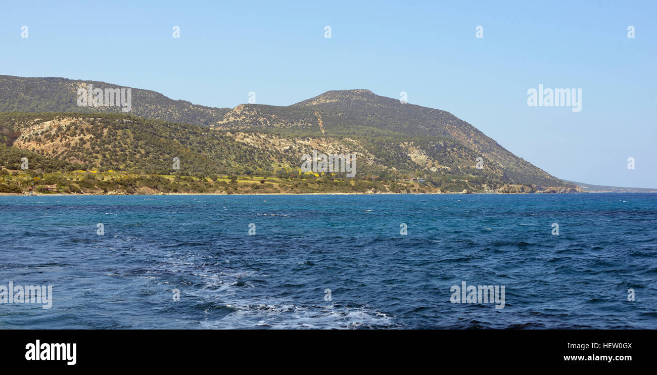 Moutti tis ci-dessus du Sotiras Bains d'Aphrodite, côte nord-est de la péninsule d'Akamas, Chypre Banque D'Images