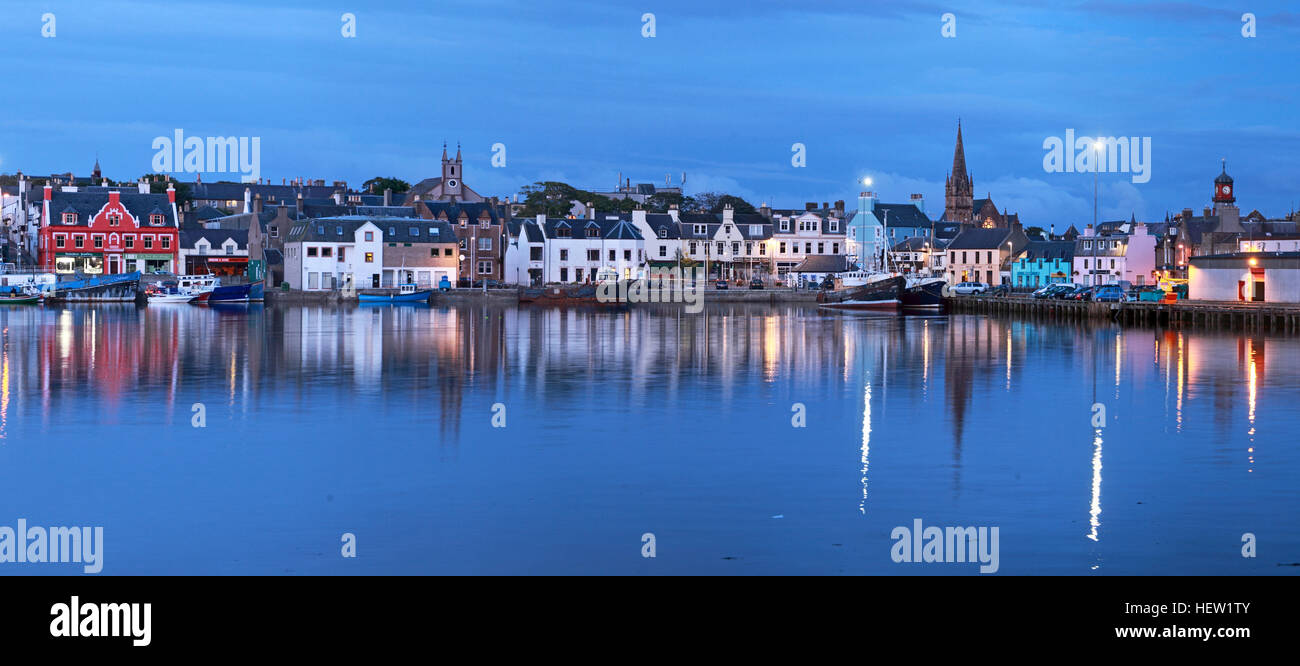 Isle Of Lewis Stornoway town,panorama Ecosse, Royaume-Uni Banque D'Images