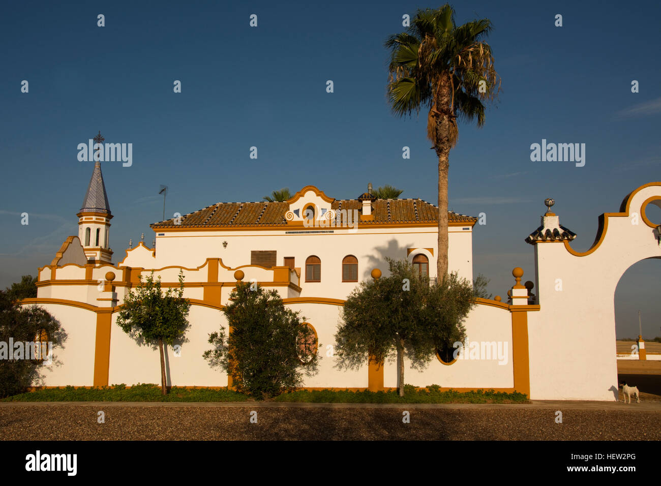 L'EUROPE, Espagne, Andalousie, Andalousie, Guadalquivir, Isla minimums, de l'hacienda andalouse Banque D'Images