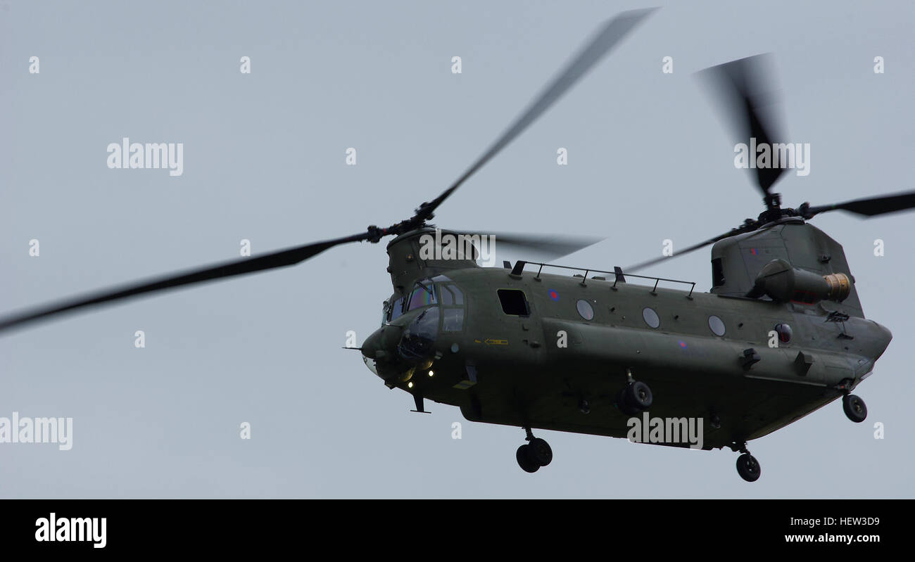 Chinook de la Royal Air Force à RIAT 2016. Banque D'Images