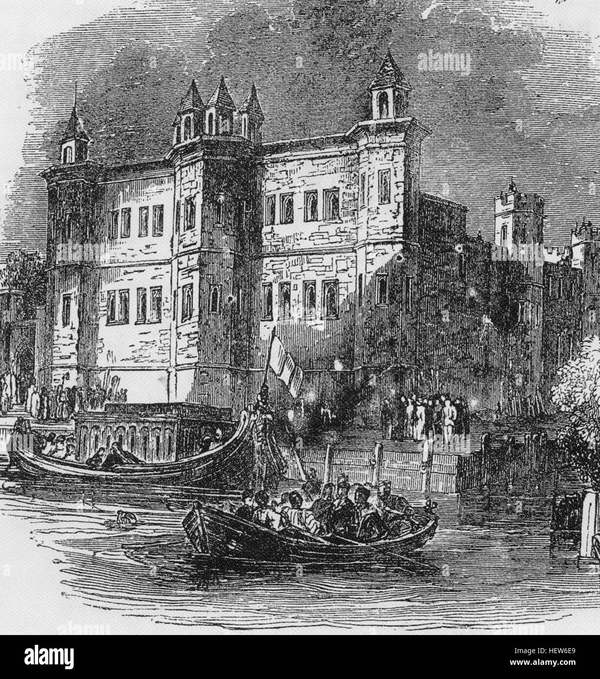 BRIDEWELL PALACE de la Tamise. Au début du 19e siècle gravure Banque D'Images