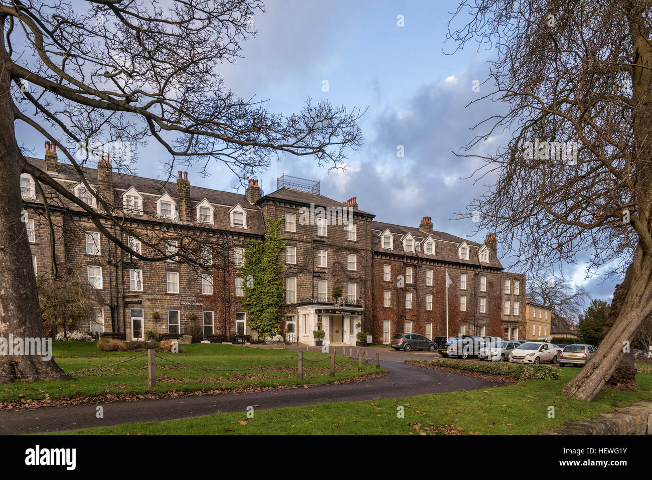 L'Old Swan Hotel à Harrogate North Yorkshire. L'hôtel qui célèbre écrivain crime Agatha Christie a disparu au début du xxe siècle. Banque D'Images