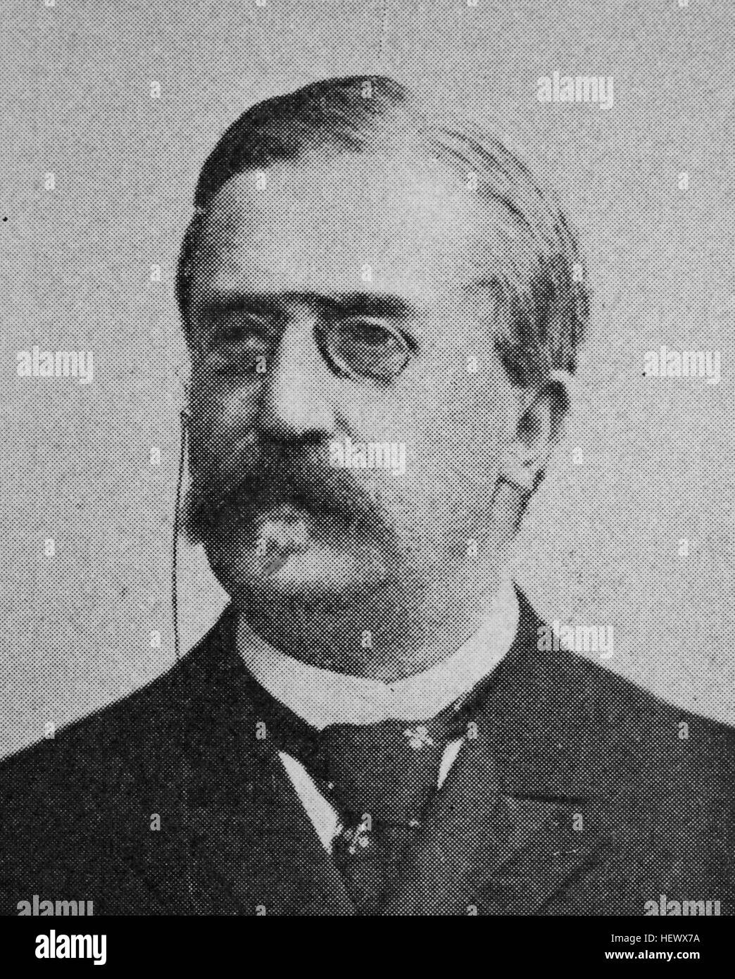 Karl Heinrich von Boetticher, 6 janvier 1833 - 6 mars 1907, était un homme politique conservateur allemand et homme d'État, photo de 1895, l'amélioration numérique Banque D'Images