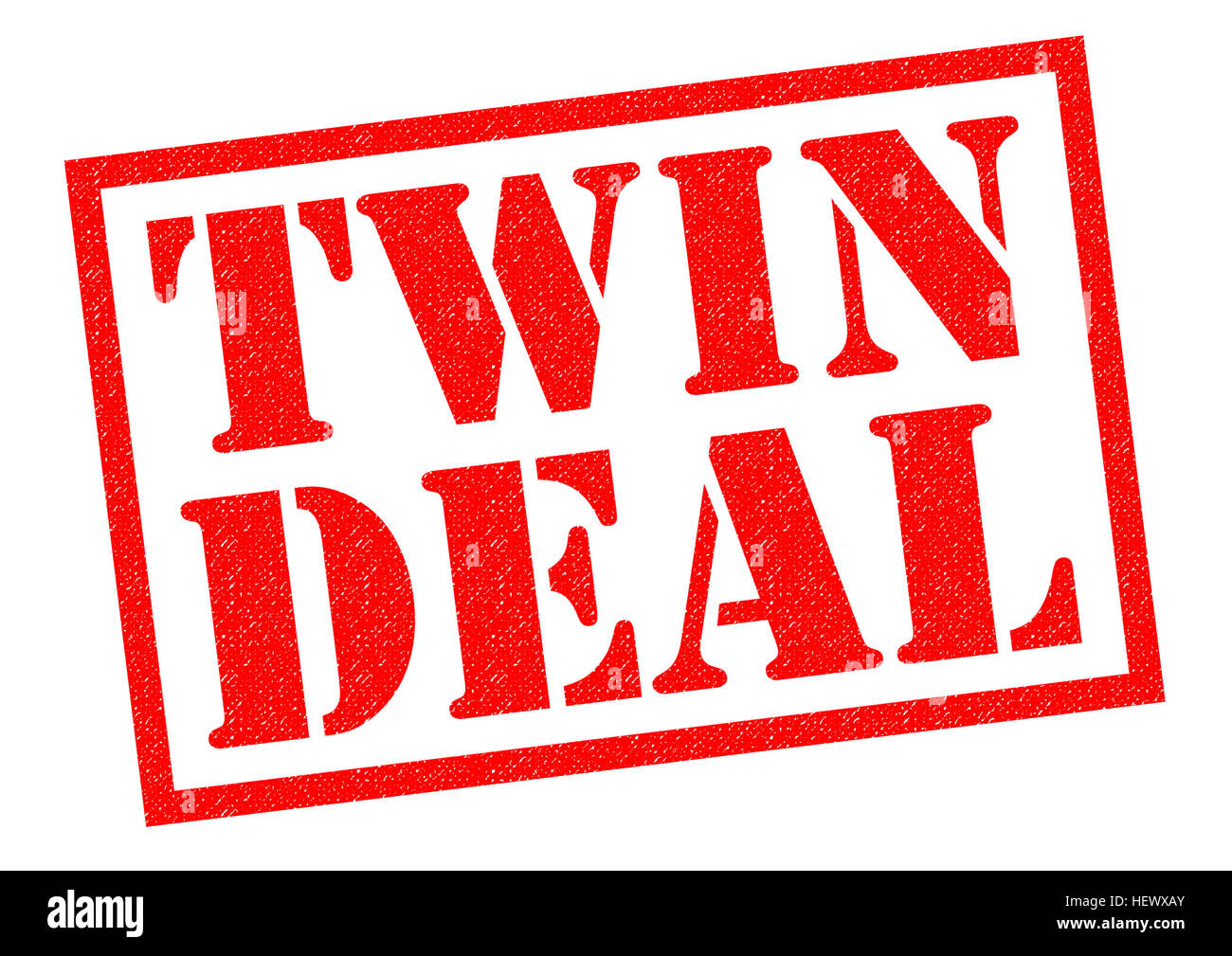 Timbres en caoutchouc rouge double face sur un fond blanc. Banque D'Images