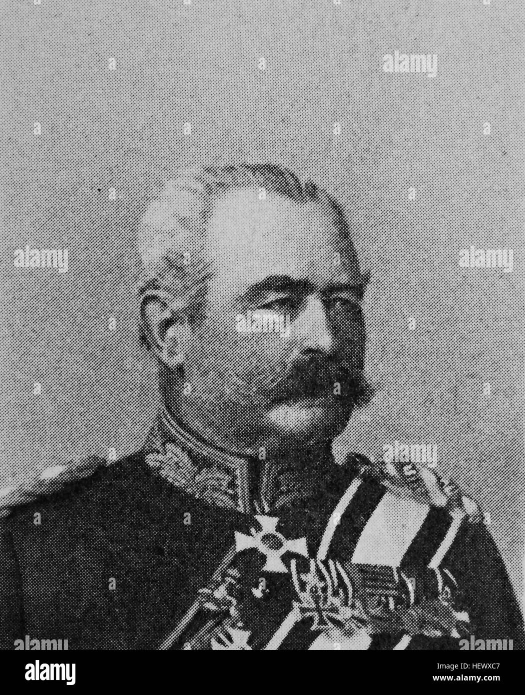 Alfons Ernst Edler von der Planitz, 1857 - 1935, l'écrivain germano-américain, photo de 1895, l'amélioration numérique Banque D'Images