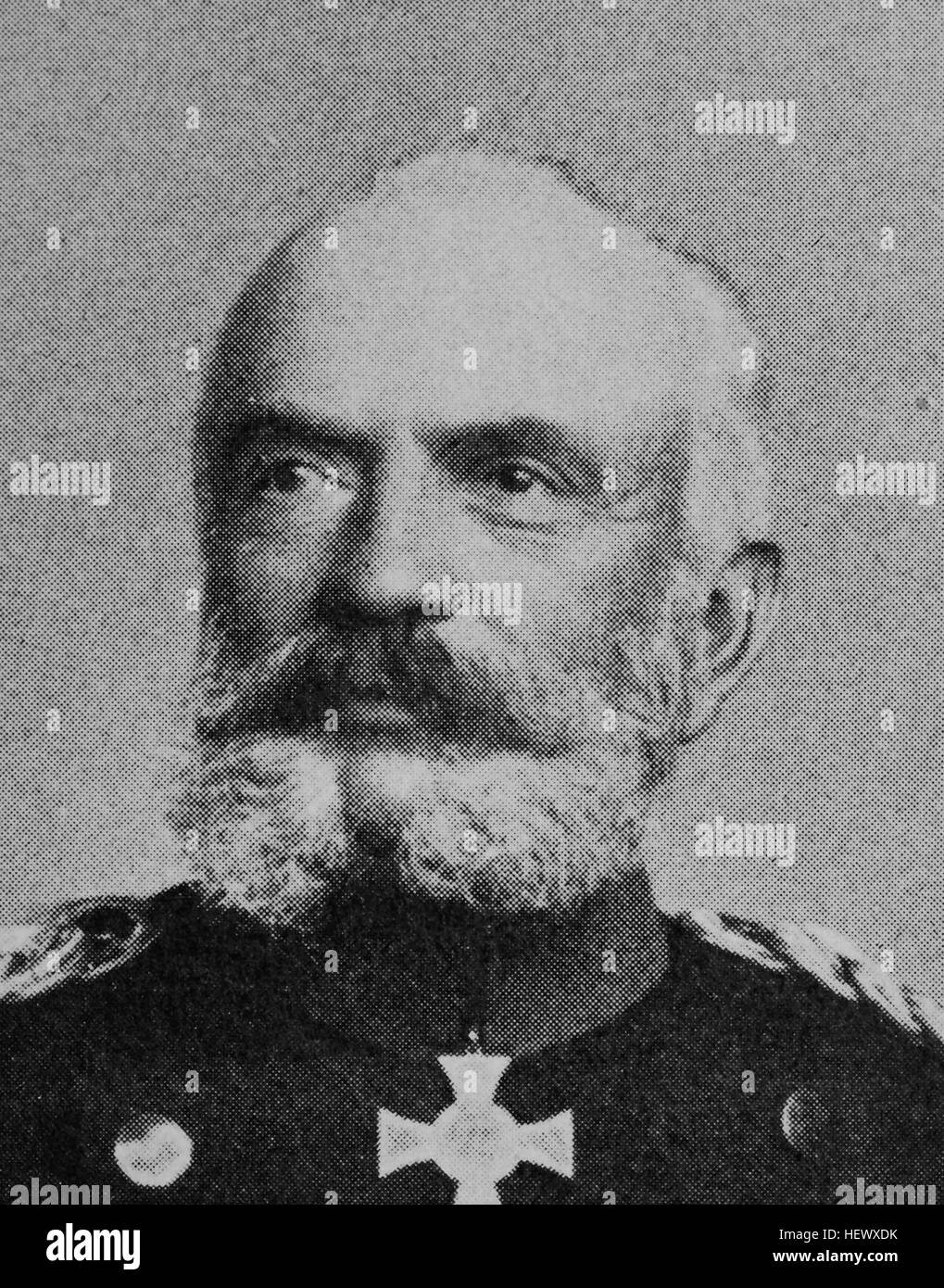 Wilhelm Sigismund von Schlichting, le 3 octobre 1829 - 22 octobre 1909, était un général prussien et théoricien militaire, photo de 1895, l'amélioration numérique Banque D'Images