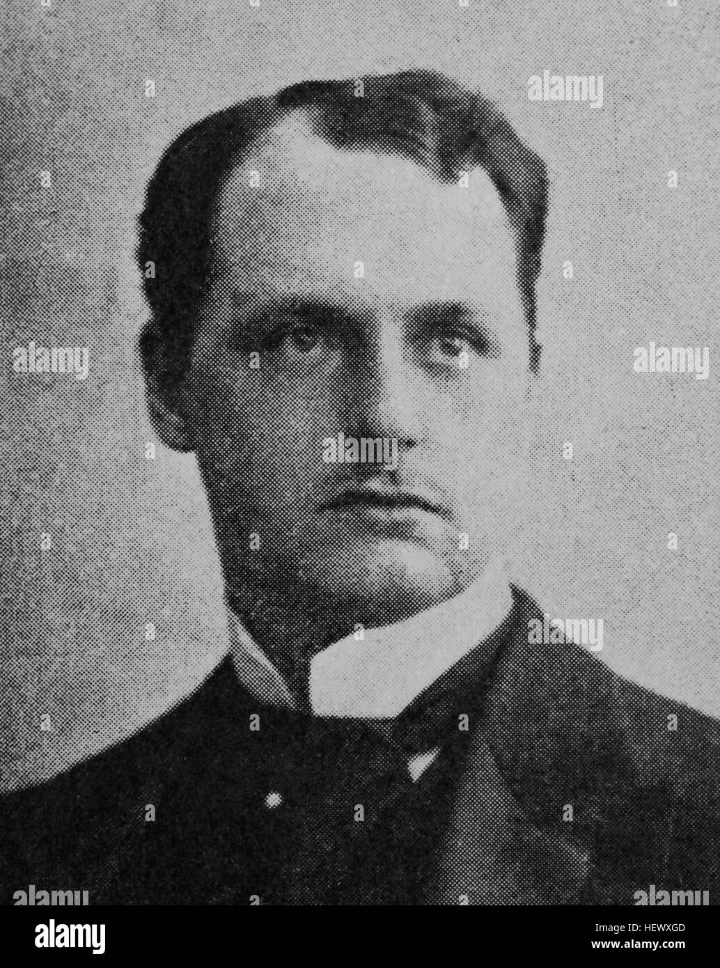 Theodor Bumiller, 1864 - 1912, voyageur allemand de la recherche et de l'accompagnement scientifique de l'Afrique de l'Hermann von Wissmann, photo de 1895, l'amélioration numérique Banque D'Images
