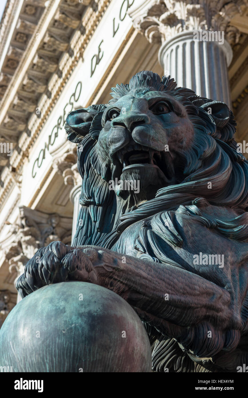 Congreso de los Diputados, le congrès, Parlement européen, bâtiment, Madrid, Spain, Europe Banque D'Images