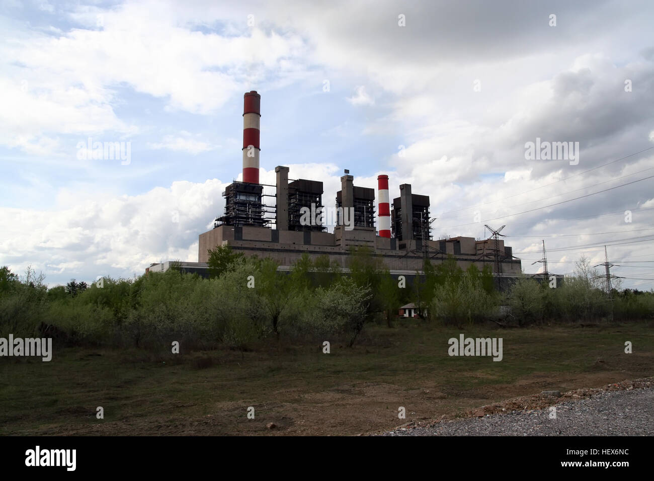Power Plant. Ancienne centrale à charbon. Banque D'Images