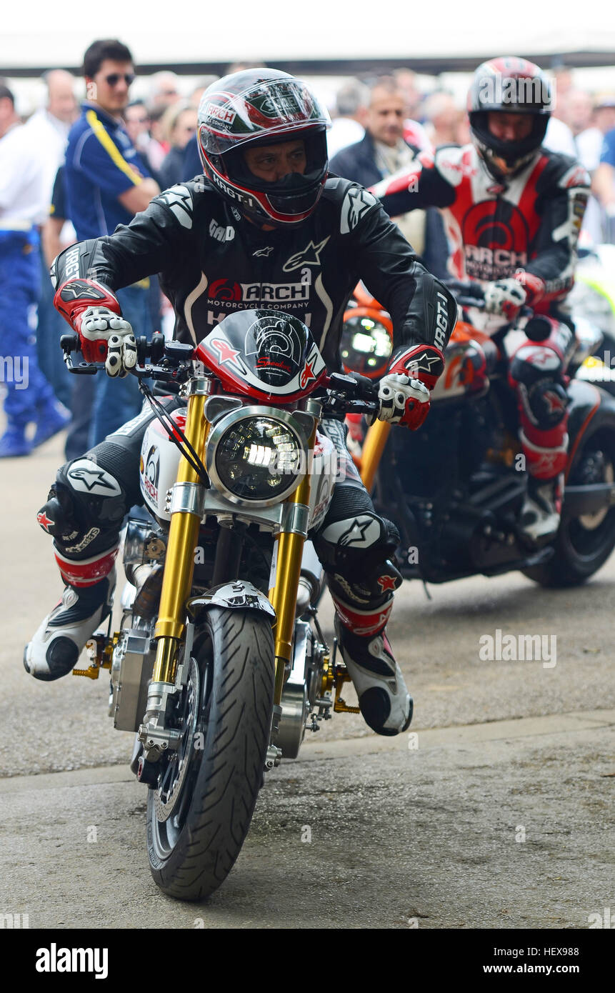 Arch KRGT-1 off course à moto jusqu'à la colline grimper au Goodwood Festival of Speed 2016 Banque D'Images