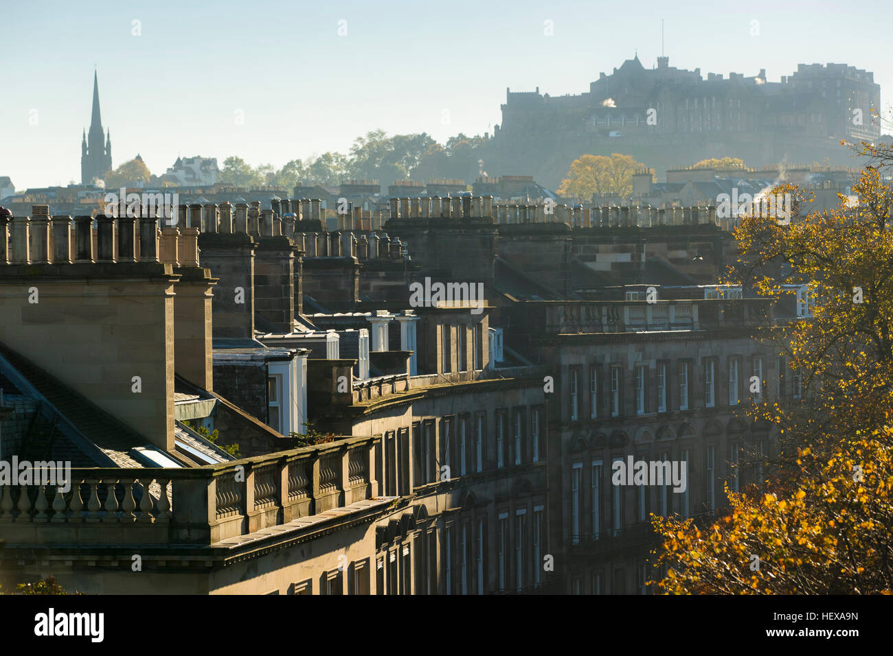 Toits d'Edimbourg, Ecosse Banque D'Images