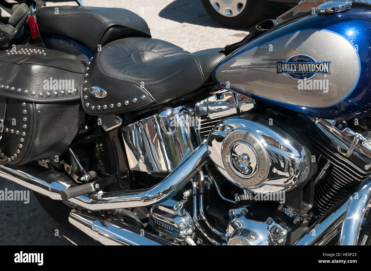 Moto Harley Davidson à Arlington Virginia USA Banque D'Images