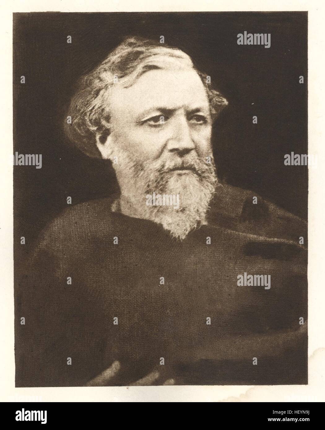 Robert Browning, 1865/1898, par Julia Margaret Cameron Banque D'Images