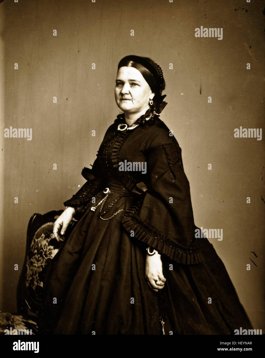 Mary Todd Lincoln, par Mathew Brady Banque D'Images