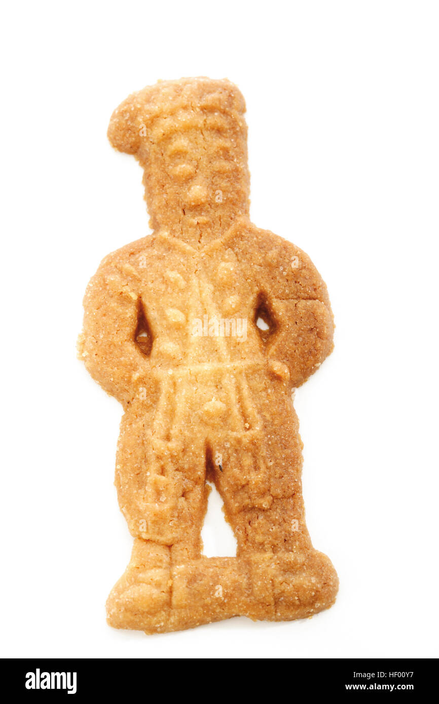 Biscuit spéculoos, néerlandais cookie dans la forme d'un homme Banque D'Images