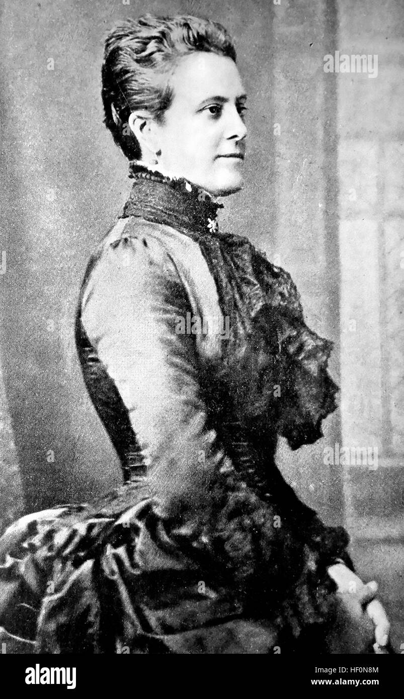 ANNA BRASSEY (1839-1887) English À propos de l'écrivain de voyage 1880 Banque D'Images