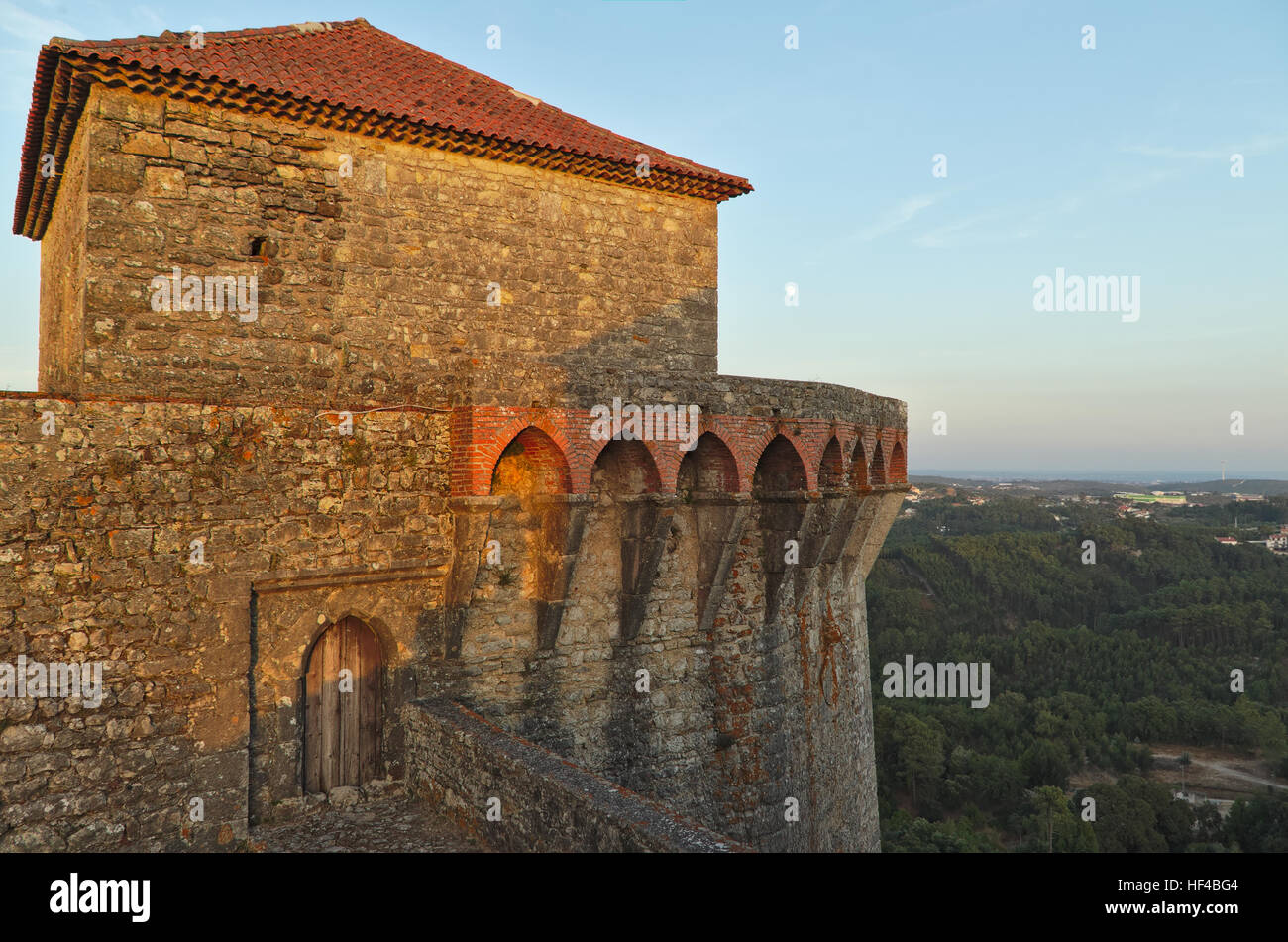 Ourem château au portugal Banque D'Images