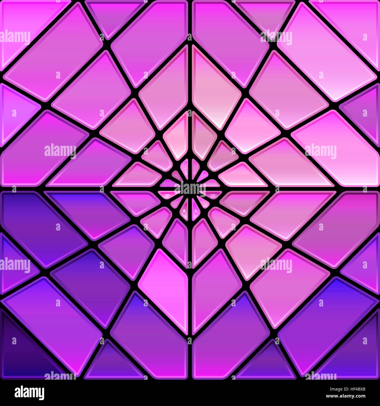 Abstract vector background mosaïque de vitraux - pourpre et violet rhombus Illustration de Vecteur