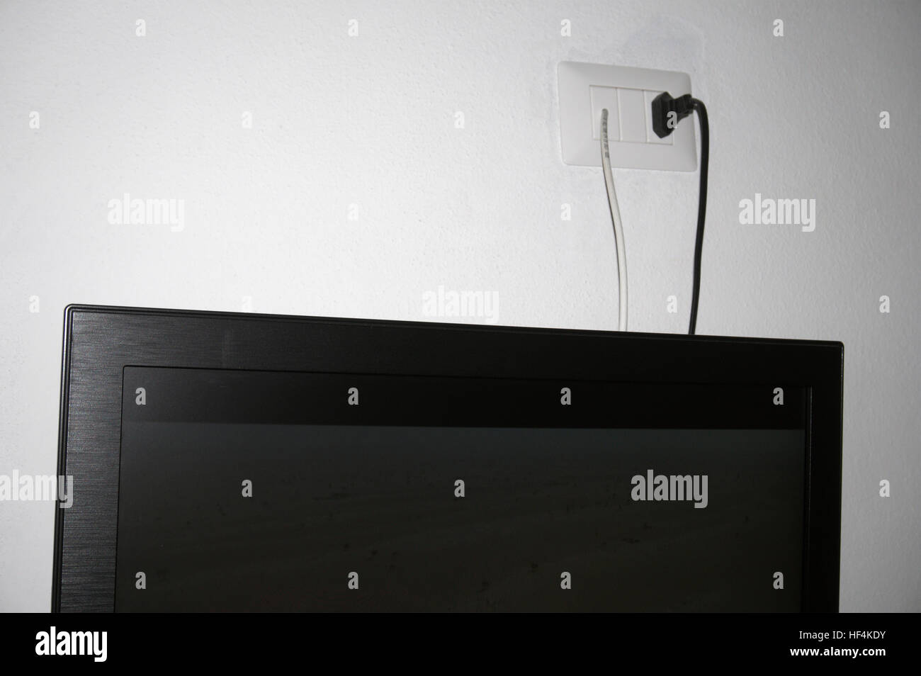 Téléviseur à écran plat Banque D'Images