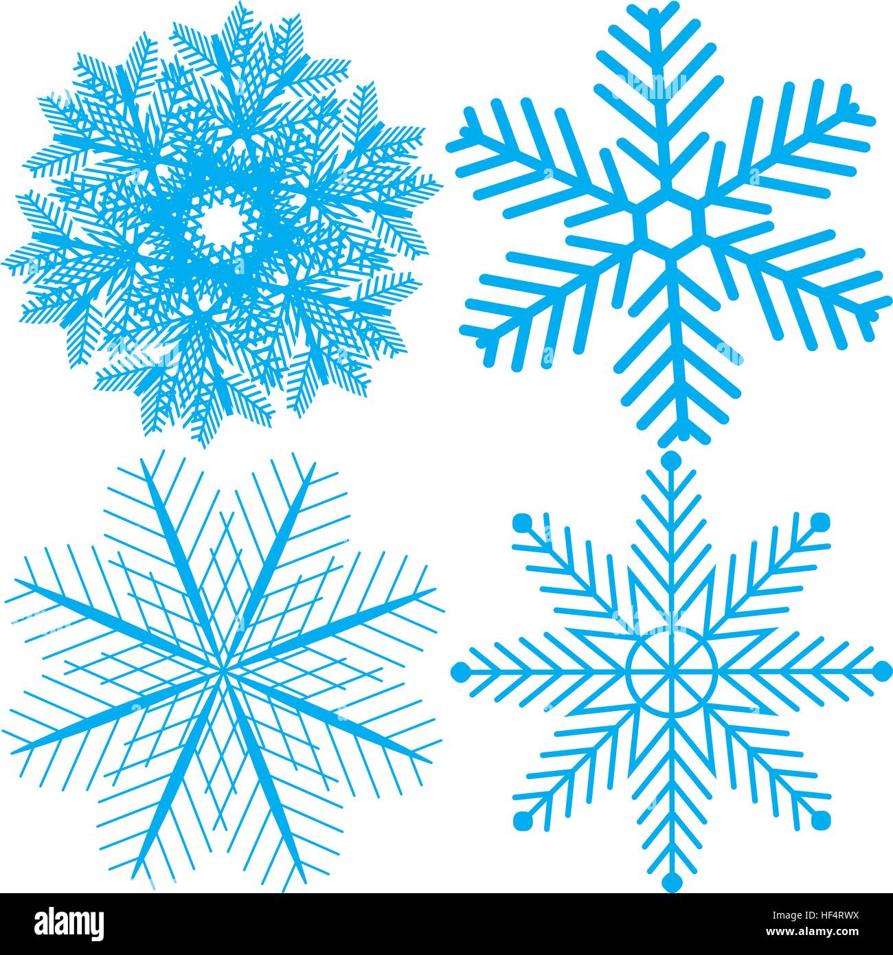 Symbole de neige Banque d'images vectorielles - Alamy