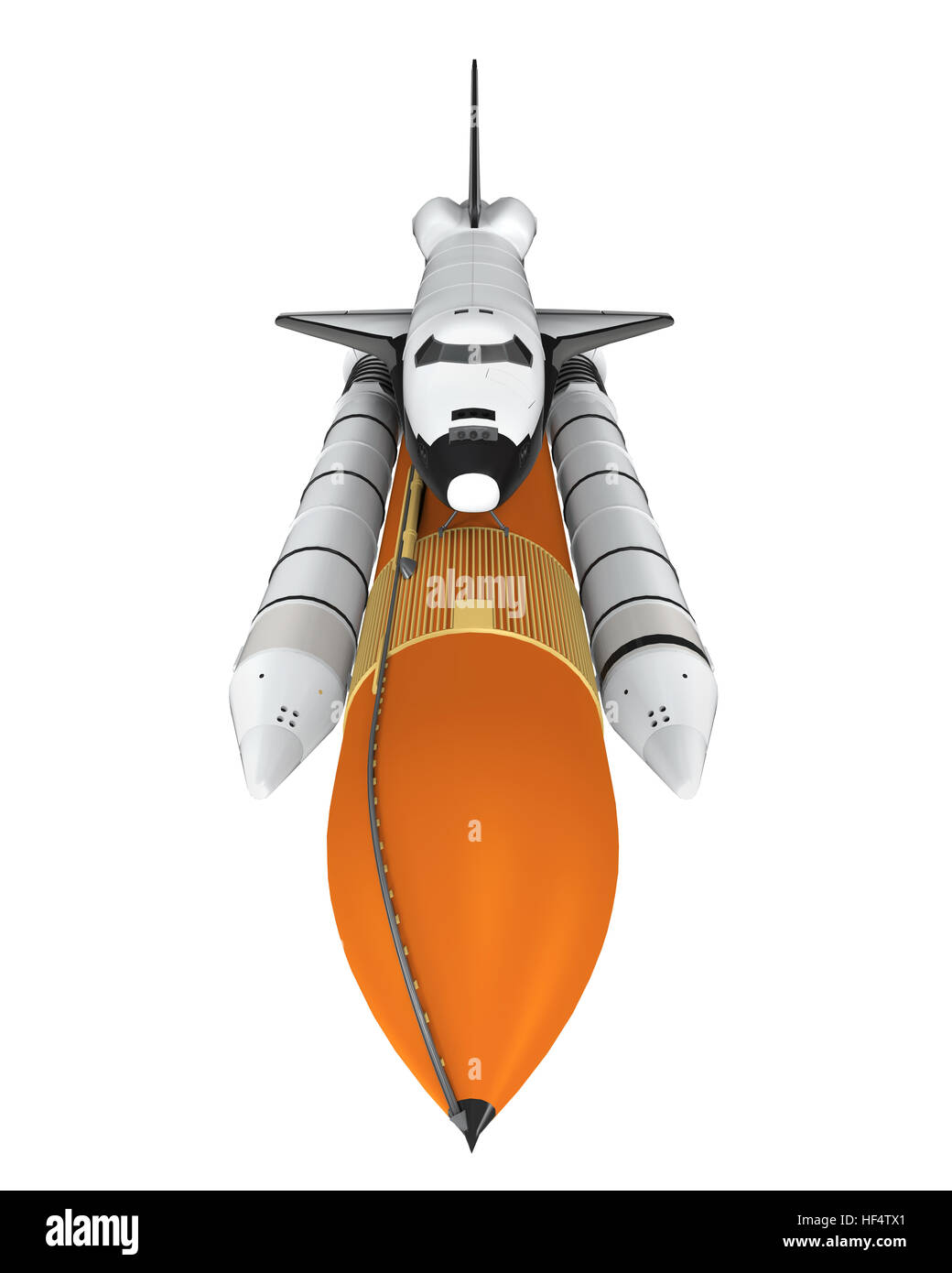 Isolé de la navette spatiale Banque D'Images