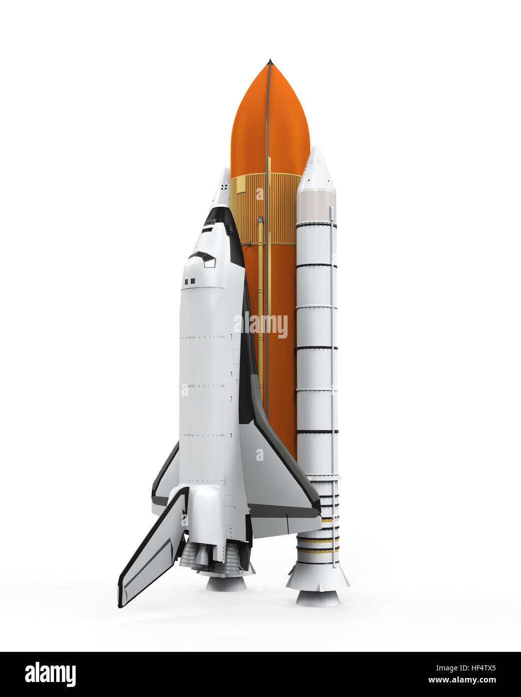 Isolé de la navette spatiale Banque D'Images