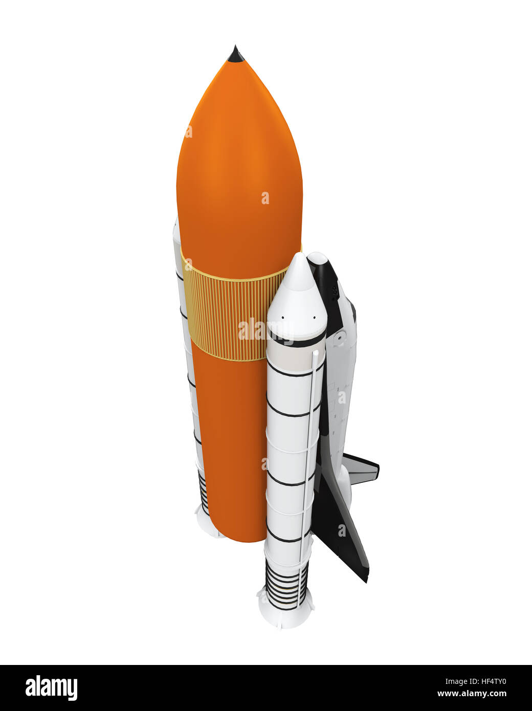 Isolé de la navette spatiale Banque D'Images