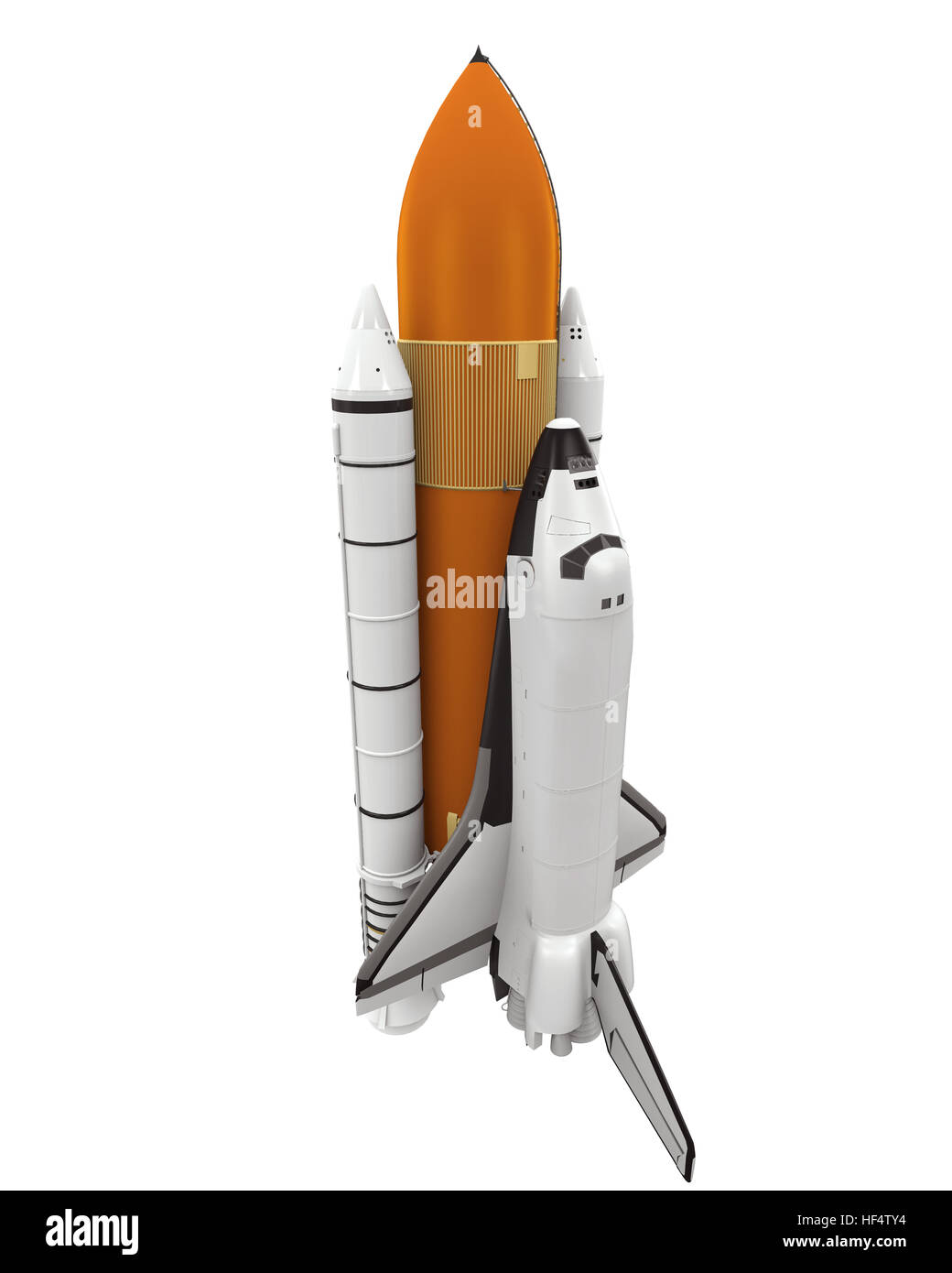 Isolé de la navette spatiale Banque D'Images