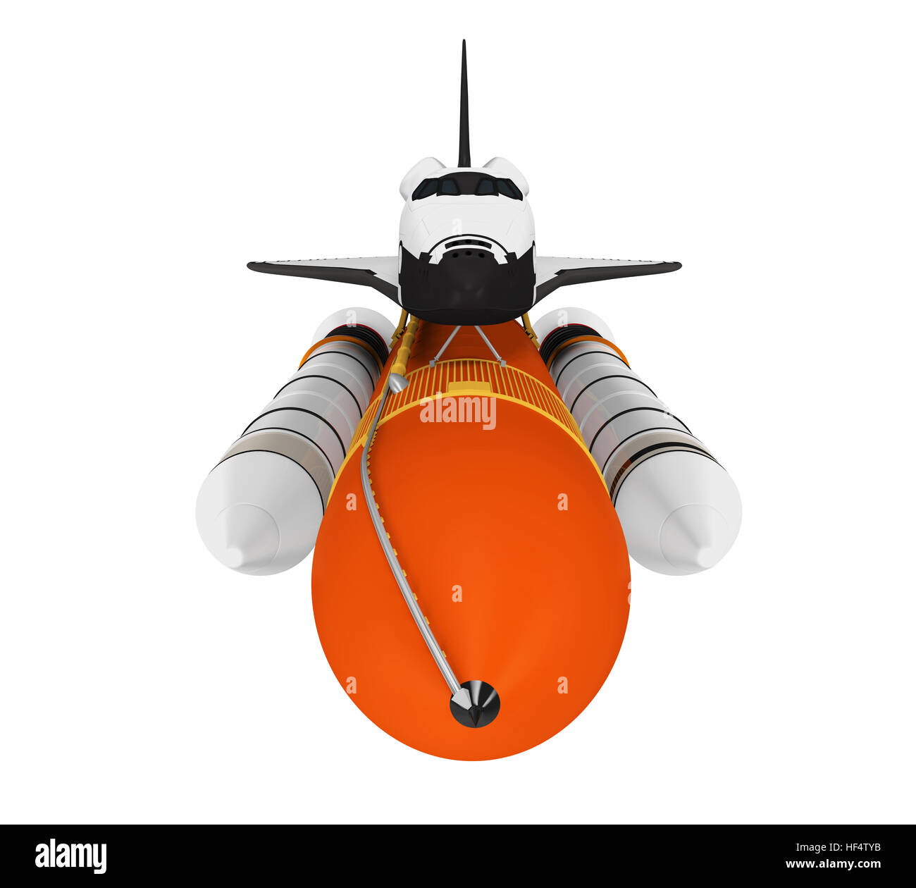 Isolé de la navette spatiale Banque D'Images