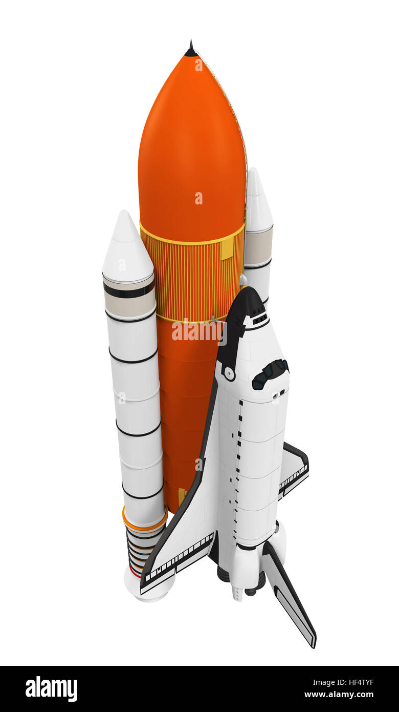 Isolé de la navette spatiale Banque D'Images
