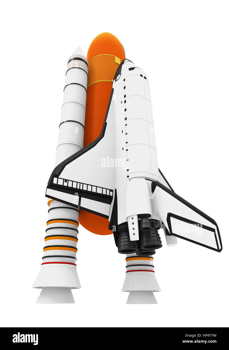Isolé de la navette spatiale Banque D'Images