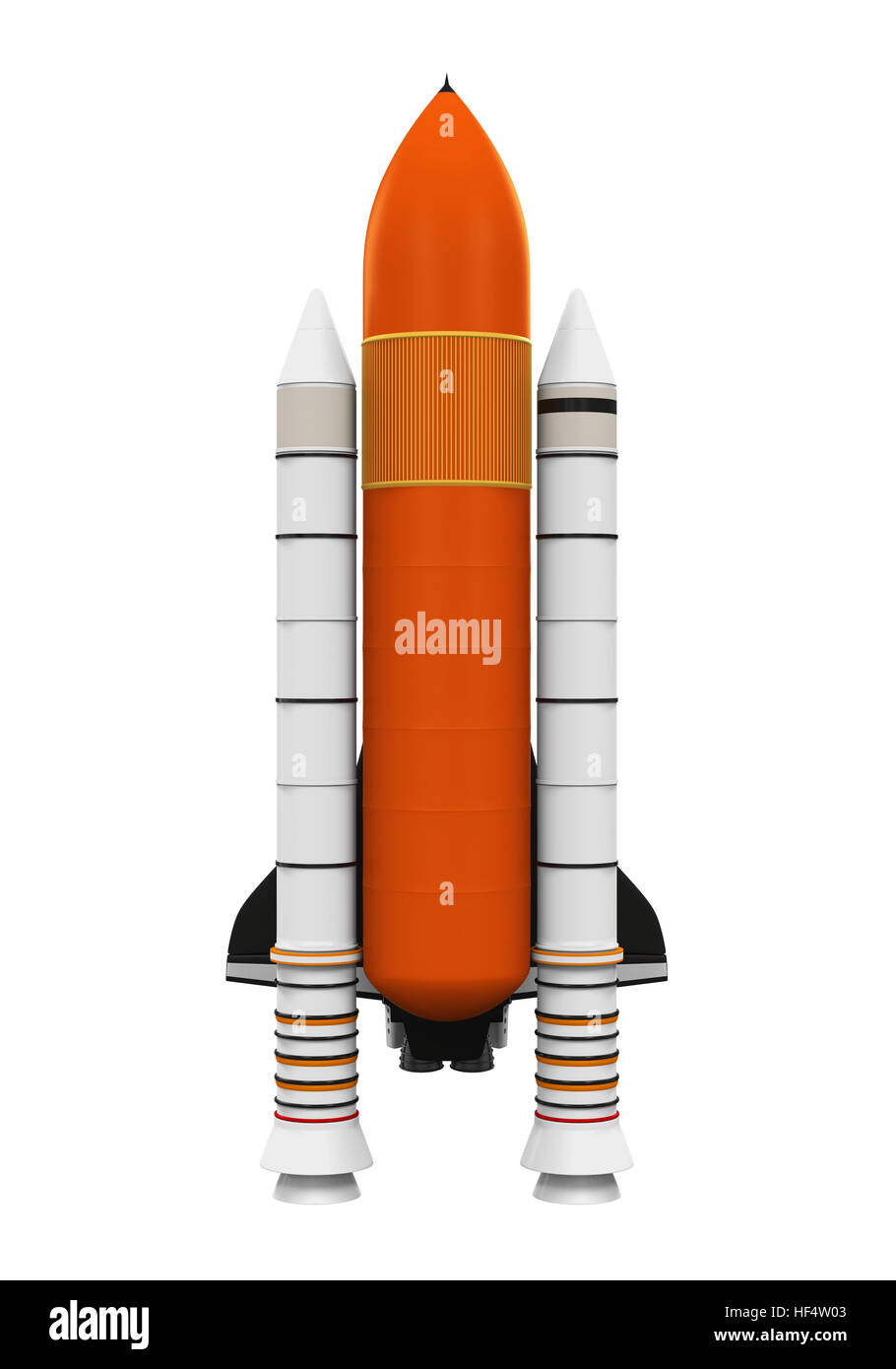 Isolé de la navette spatiale Banque D'Images