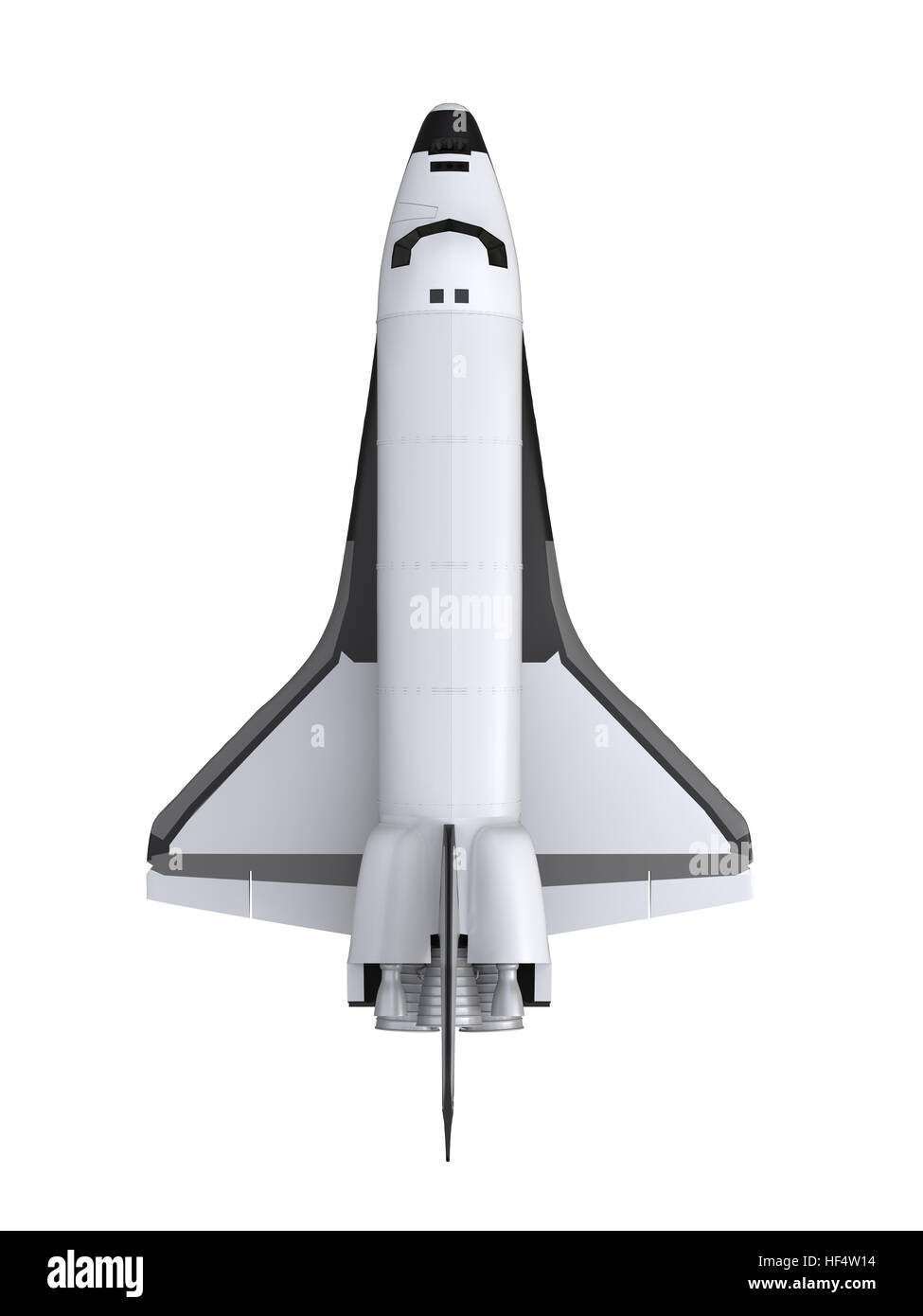 Isolé de la navette spatiale Banque D'Images
