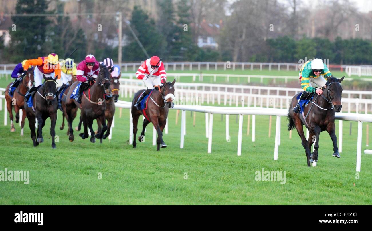 Aeglos et Tom Hamilton remporte le Lep Inn courses de plat au cours de la première journée du Festival de Noël à l'hippodrome de Leopardstown. Banque D'Images