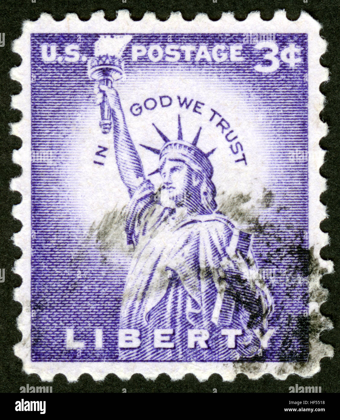 US,vers 1954, timbreposte, Statue de la liberté Photo Stock Alamy