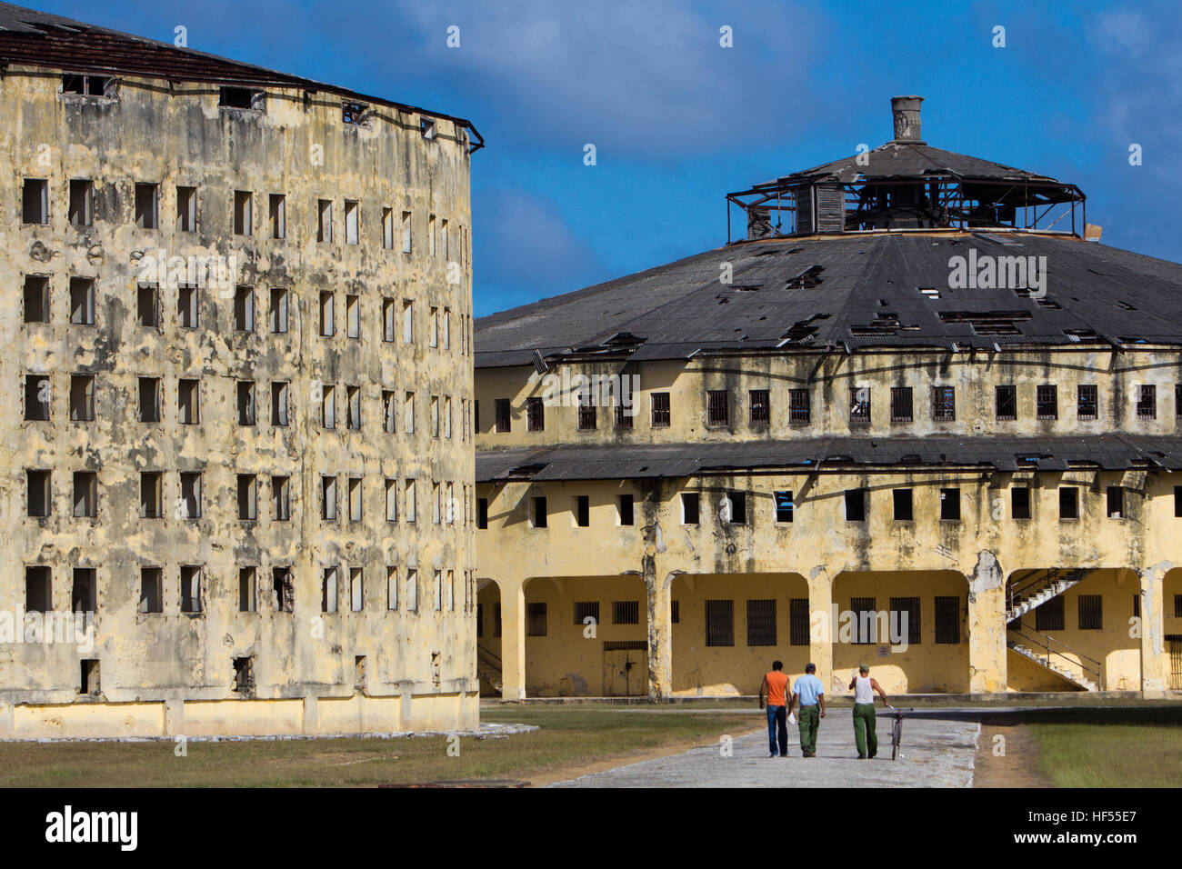 Le Presidio Modelo prison sur l'île de la jeunesse, de Cuba, Fidel Castro a été incarcéré Banque D'Images