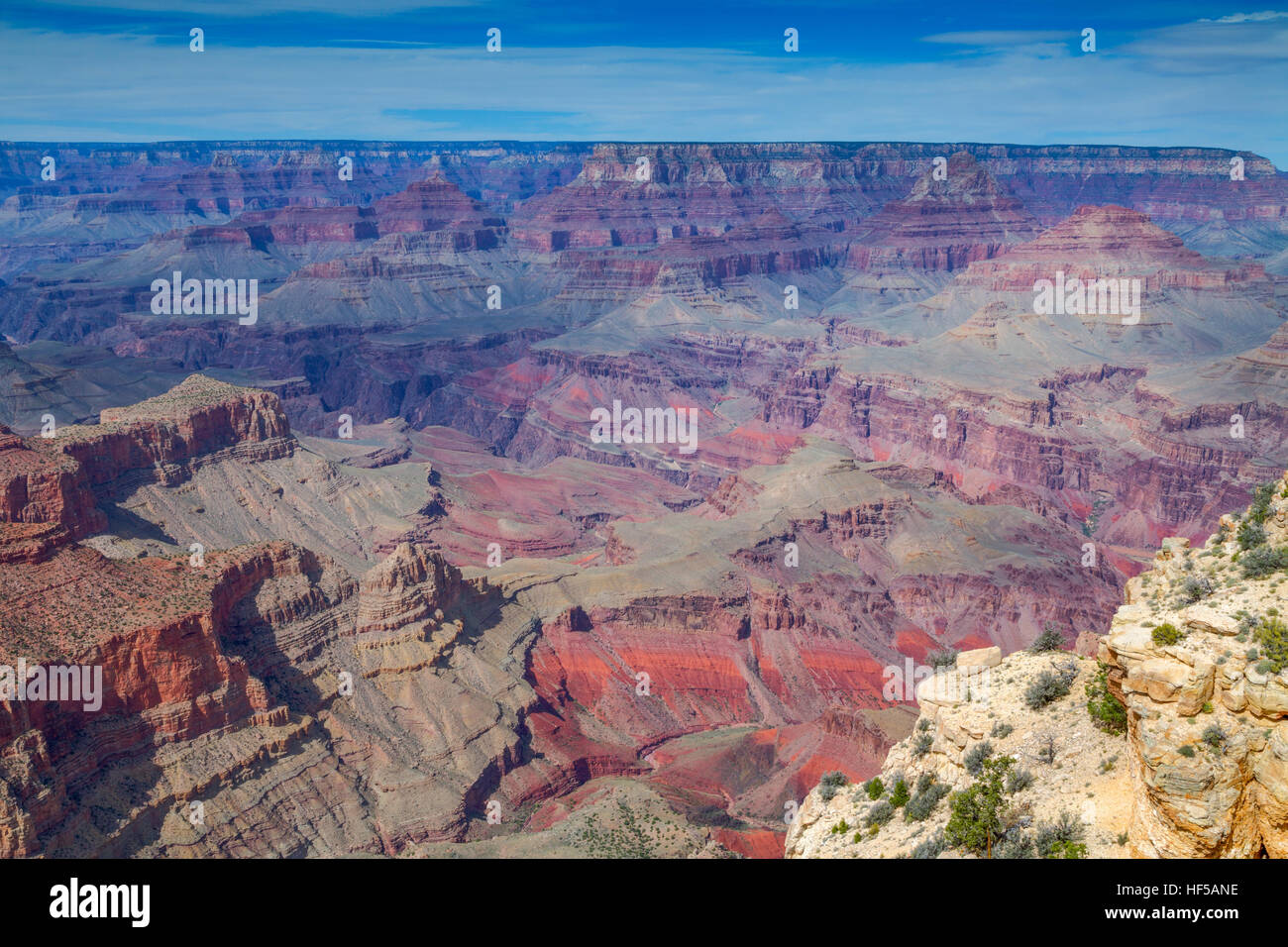 Paysage, panorama, rock, le canyon, la rive sud, le Parc National du Grand Canyon, Arizona, USA Banque D'Images