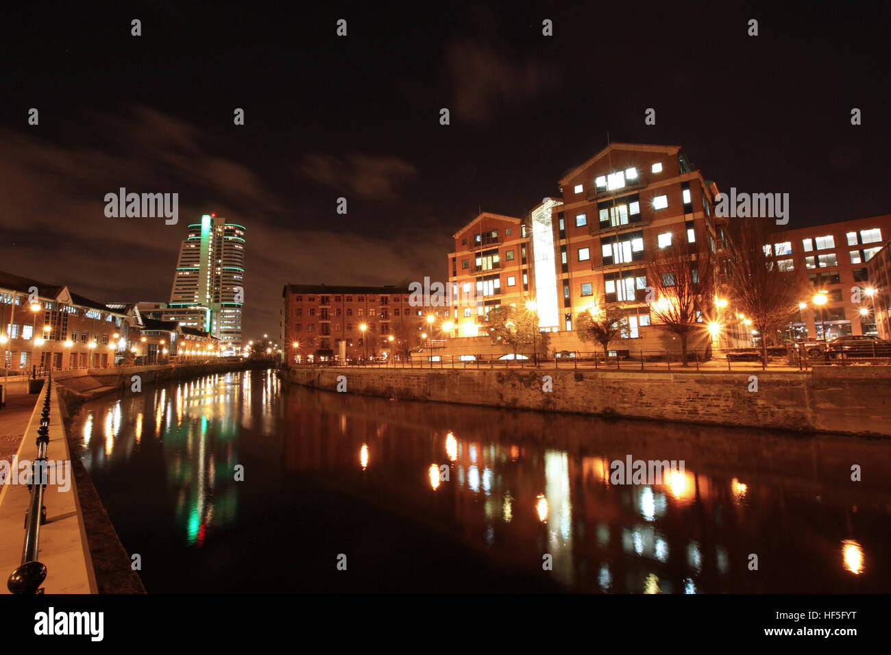 Nuit de Leeds Banque D'Images