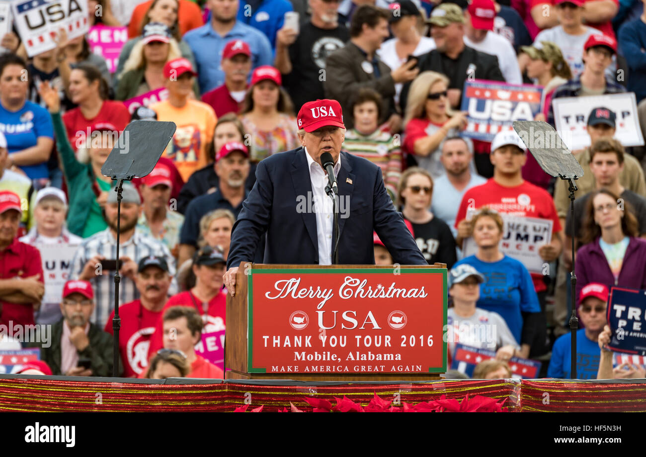 Le président américain élu Donald J. Trump "Merci d''2016' Banque D'Images