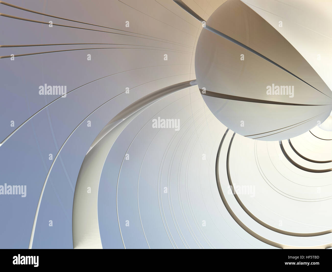 Ville fantastique, rendu 3D, abstract design fractal Banque D'Images