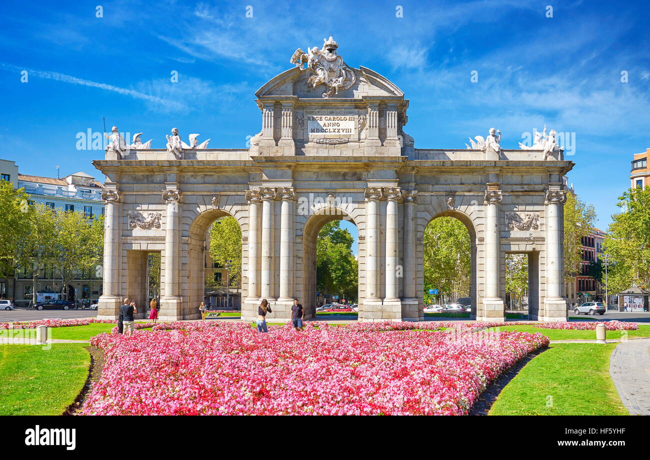 Plaza de la Independencia, Madrid, Espagne Banque D'Images