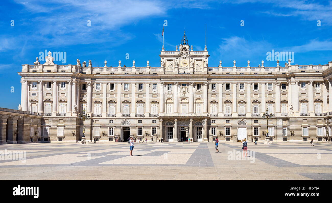 Le Palacio Real, le Palais Royal, Madrid, Espagne Banque D'Images