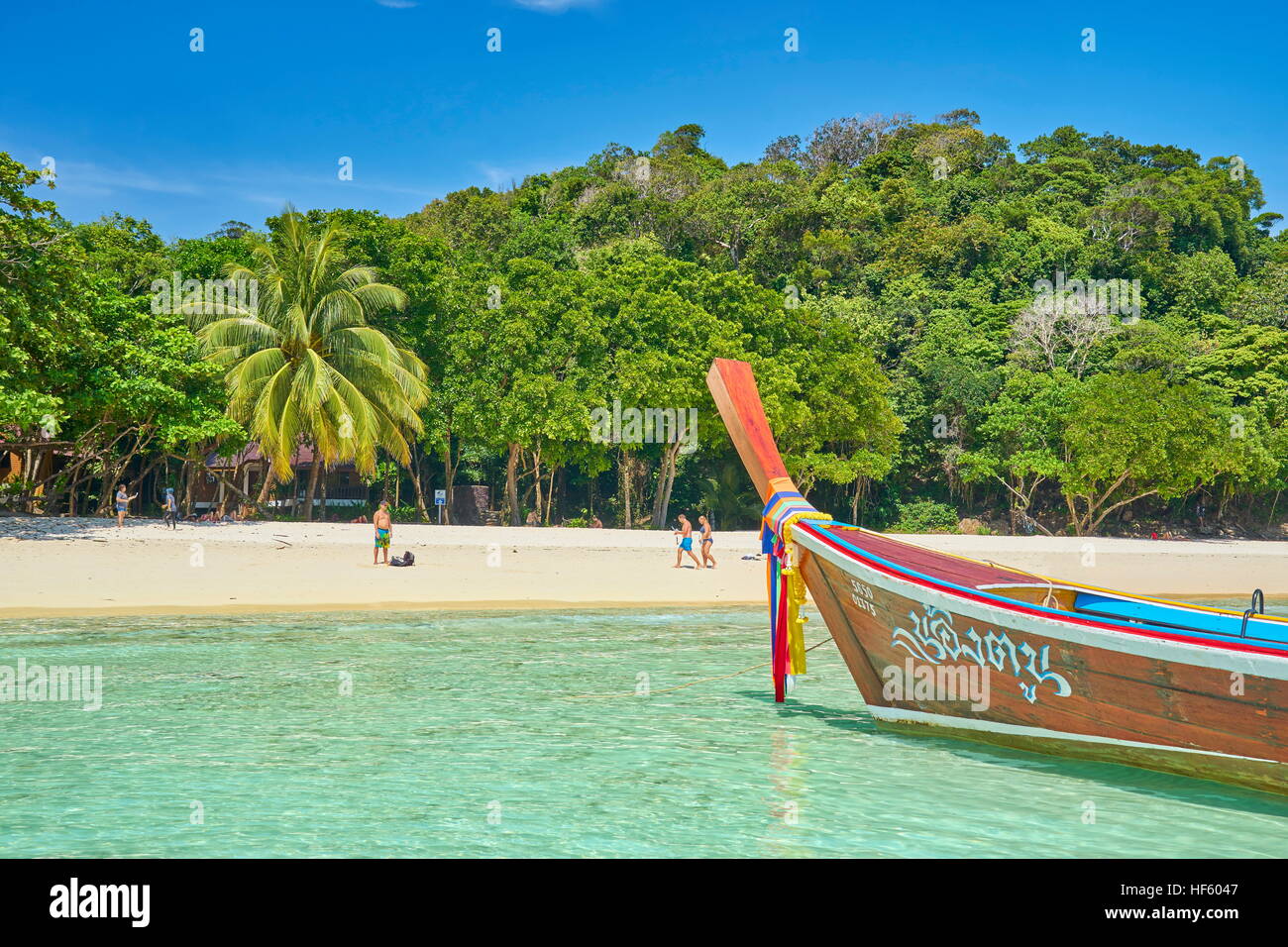 Bu Bu Island Beach, province de Krabi, Thaïlande Banque D'Images