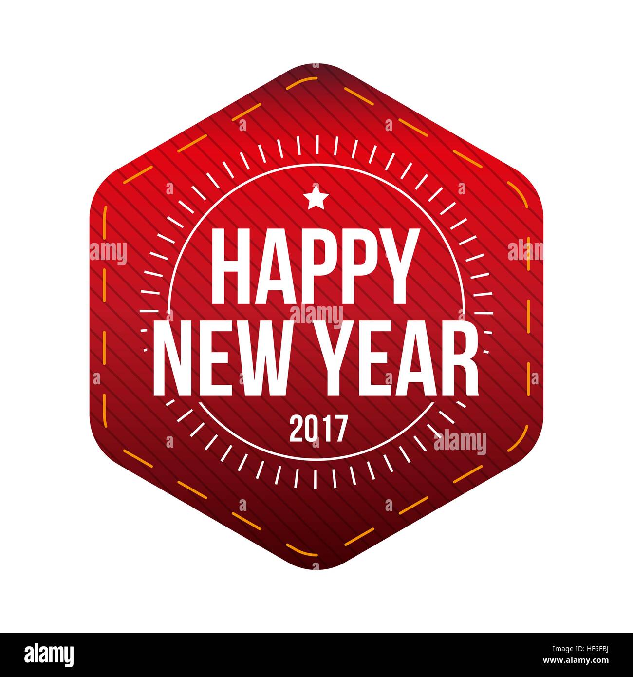 Happy New Year 2017 vector lettrage Illustration de Vecteur