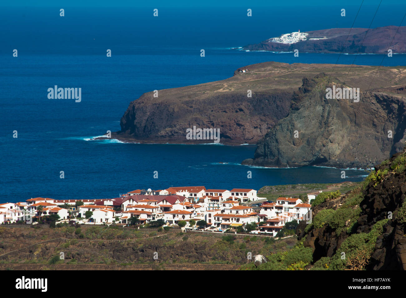 Voir à agaete à Gran Canaria, Espagne Banque D'Images